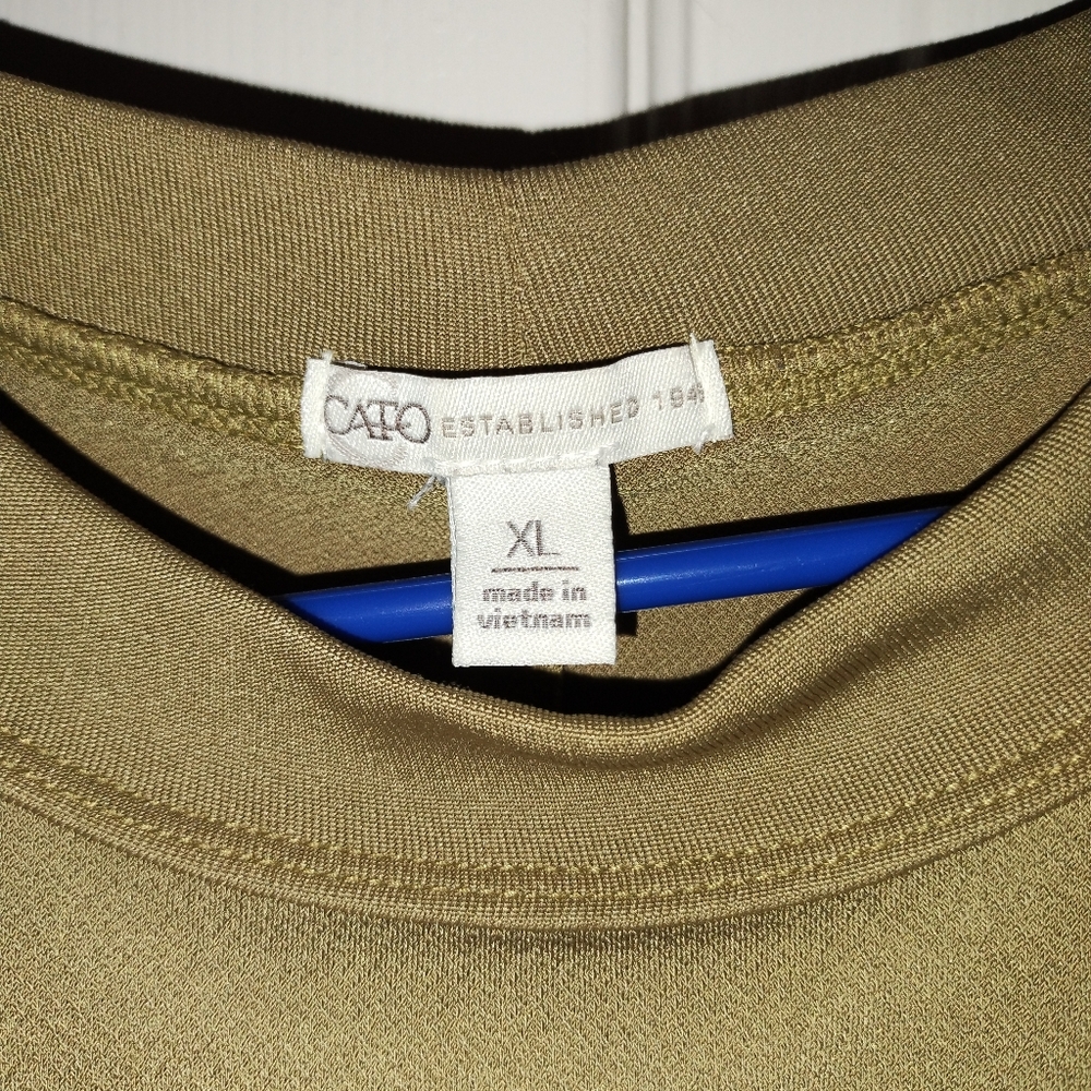 Cato Green Short Sleeve T-Shirt Blouse
